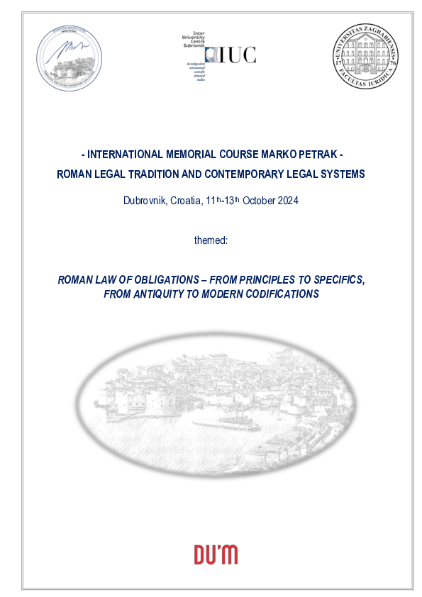 (PDF) Fiducia in Roman law and its legacy in modern legal systems