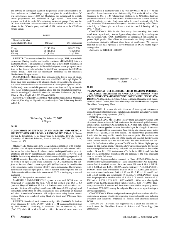 (PDF) Comparison of effects of simvastatin and metformin in women with ...