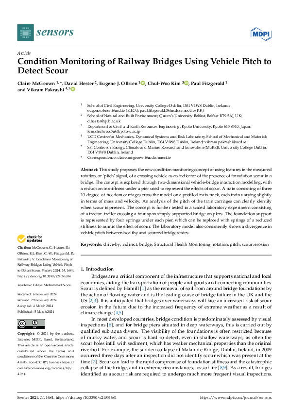 (PDF) Condition Monitoring of Railway Bridges Using Vehicle Pitch to ...