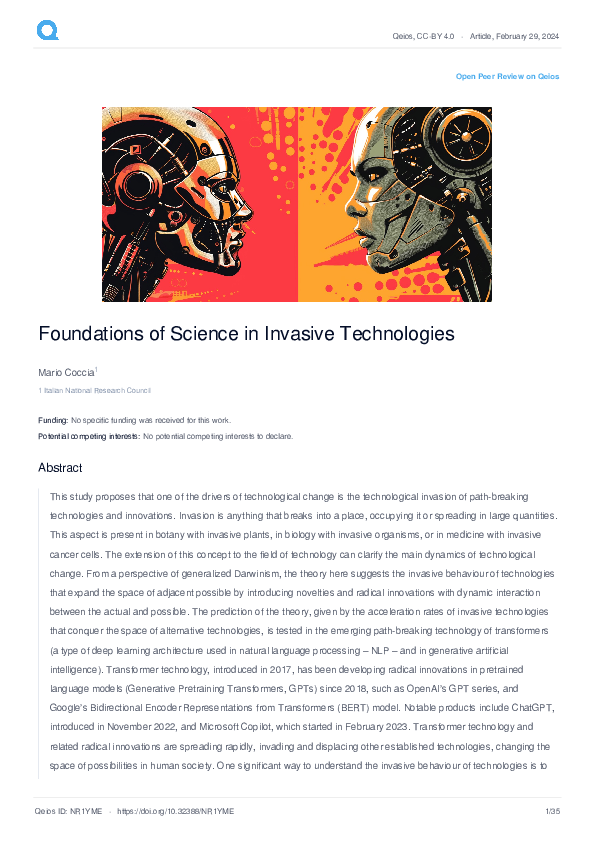 (PDF) Foundations of Science in Invasive Technologies