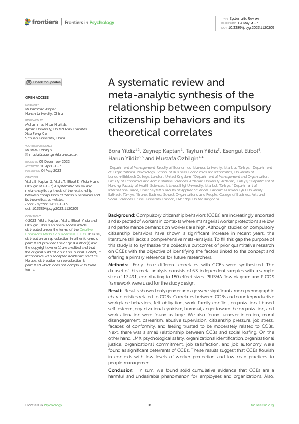 (PDF) A systematic review and meta-analytic synthesis of the ...