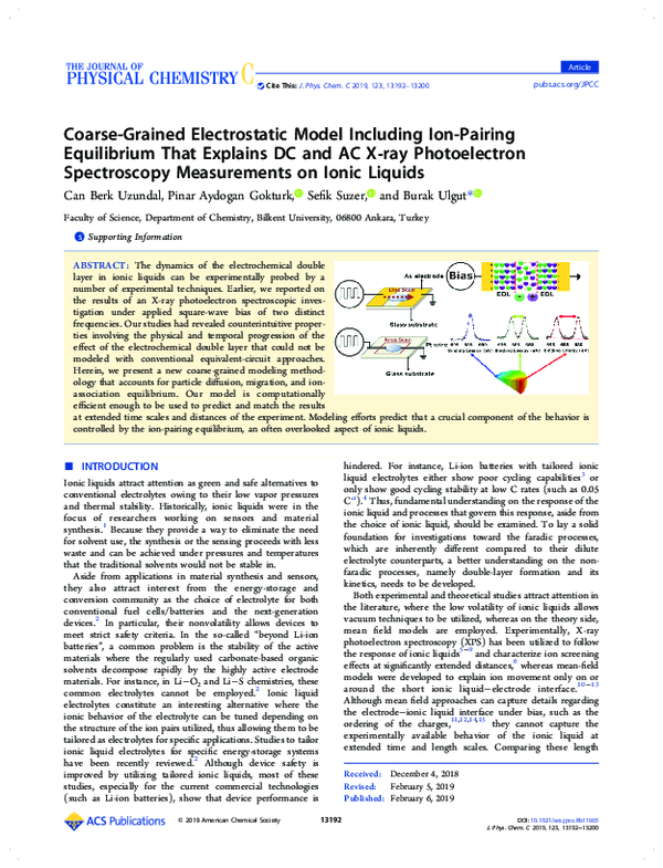(PDF) Coarse-Grained Electrostatic Model Including Ion-Pairing ...