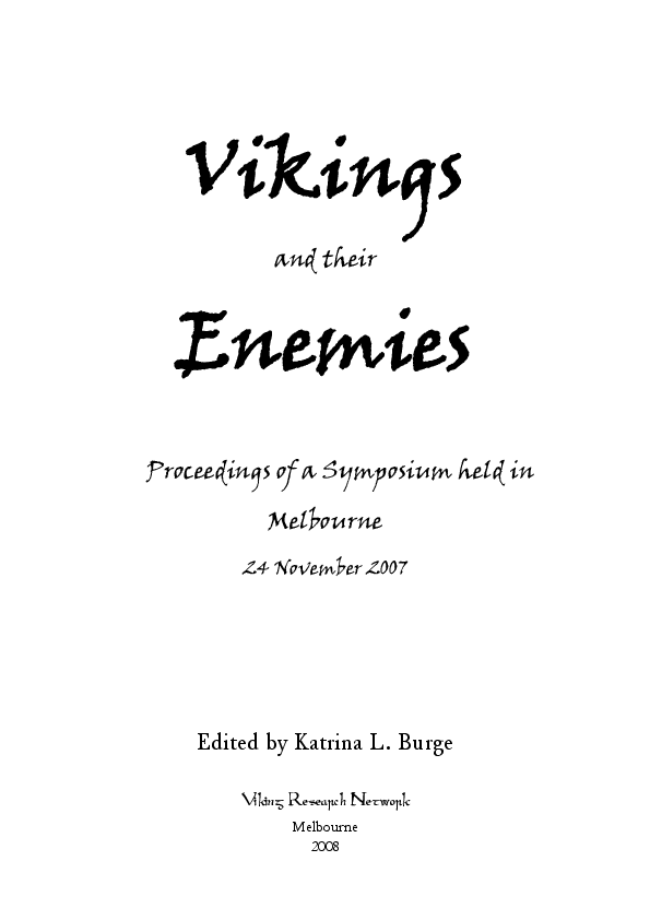 Know Thine Enemy: Scandinavian Identity in the Viking Age