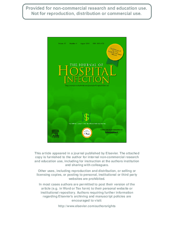 (PDF) From SARS in 2003 to H1N1 in 2009: Lessons learned from Taiwan in ...