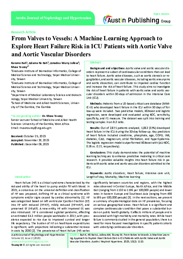 (PDF) From Valves to Vessels: A Machine Learning Approach to Explore ...
