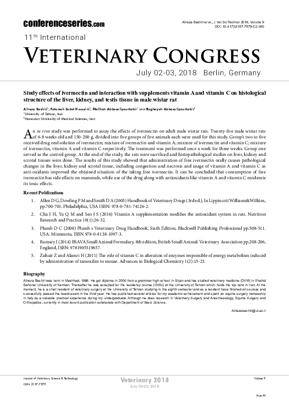 (PDF) Study effects of ivermectin and interaction with supplements ...