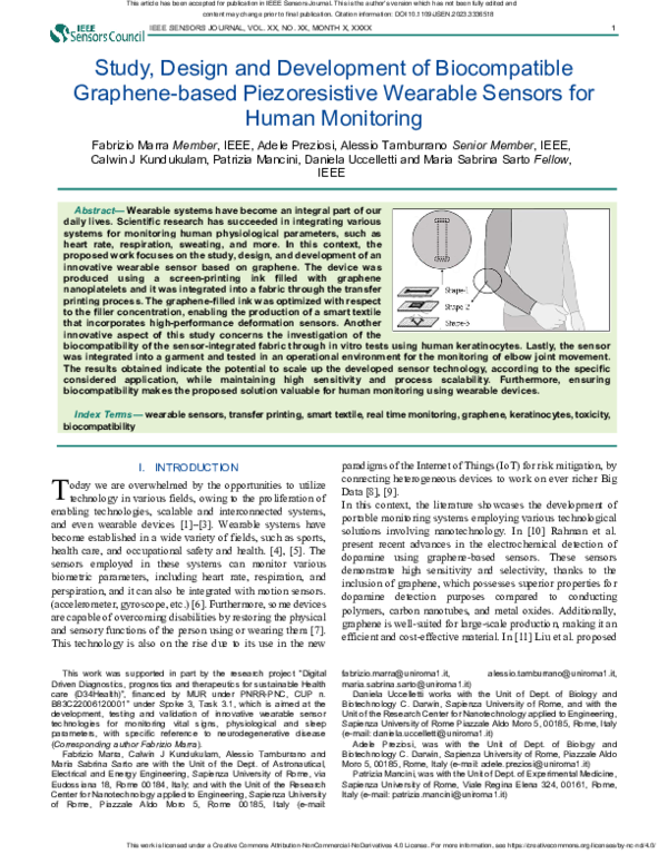 (PDF) Study, Design and Development of Biocompatible Graphene-based ...