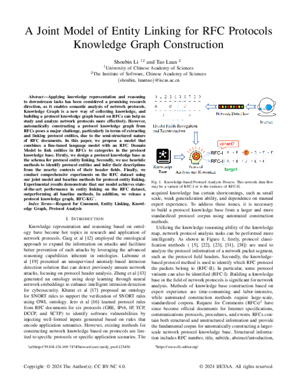 (PDF) A Joint Model of Entity Linking for RFC Protocols Knowledge Graph ...