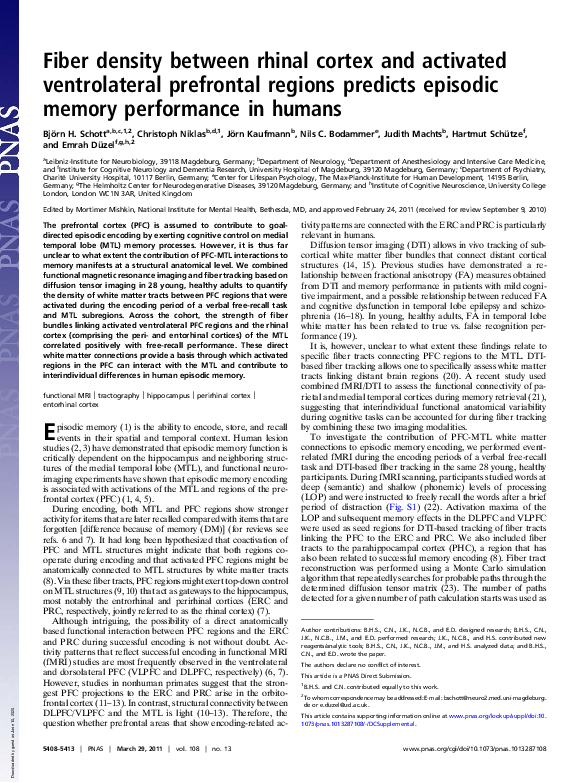 (PDF) Fiber density between rhinal cortex and activated ventrolateral ...