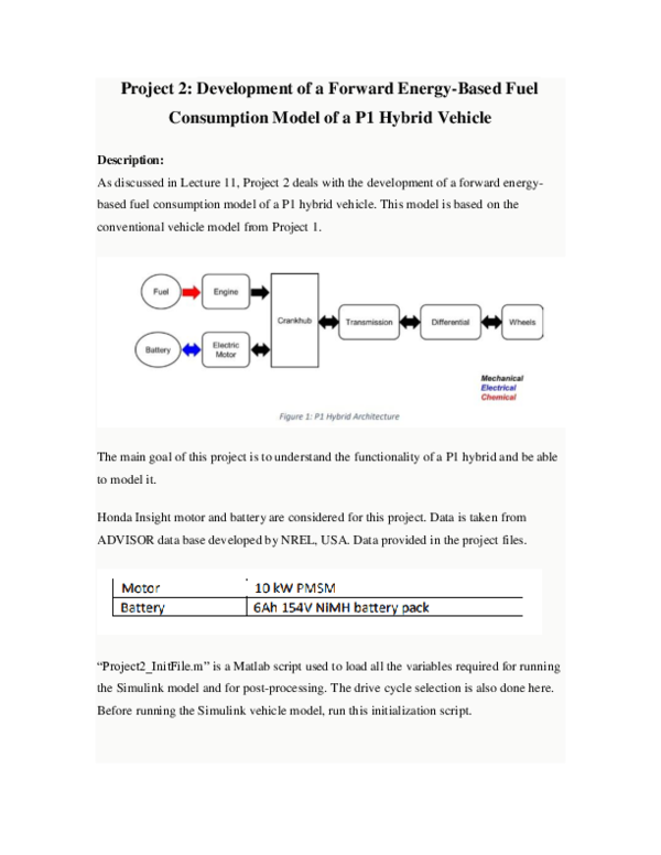 (PDF) Development of a Forward Energy-Based Fuel Consumption Model of a ...