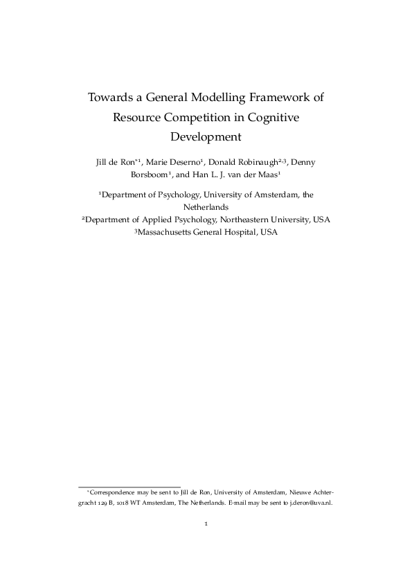 (PDF) Towards a General Modelling Framework of Resource Competition in ...
