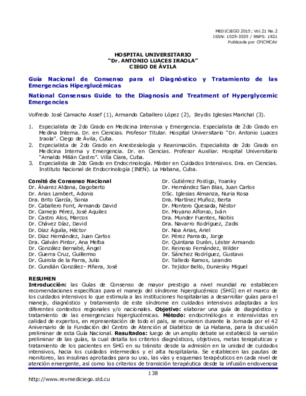 (PDF) National Consensus Guide to the Diagnosis and Treatment of ...