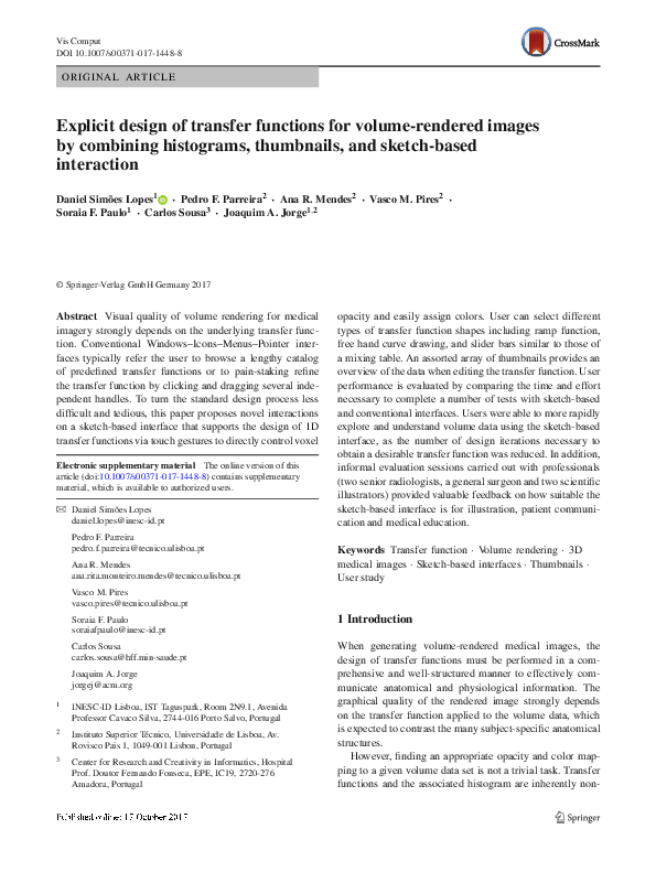 (PDF) Explicit design of transfer functions for volume-rendered images ...