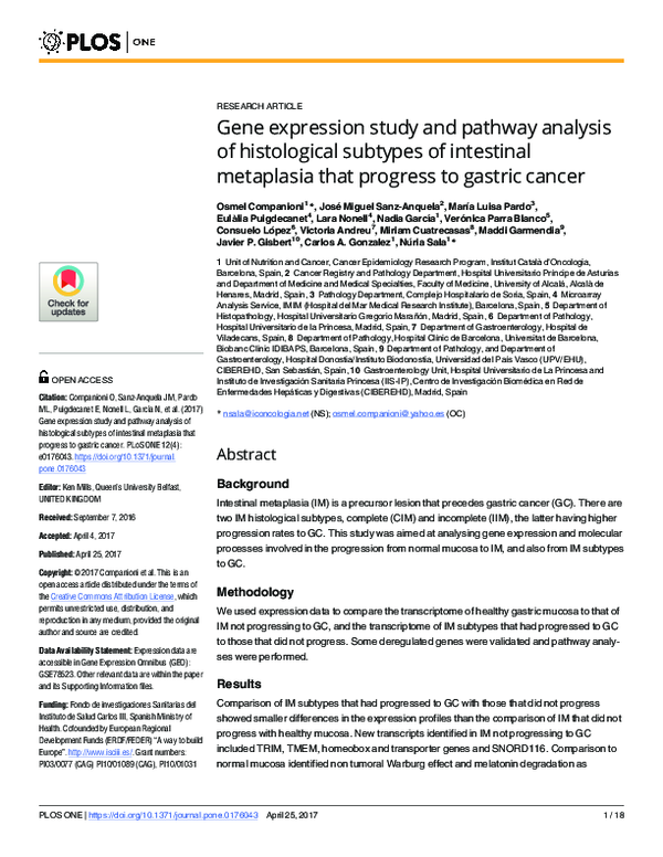 (PDF) Gene expression study and pathway analysis of histological ...