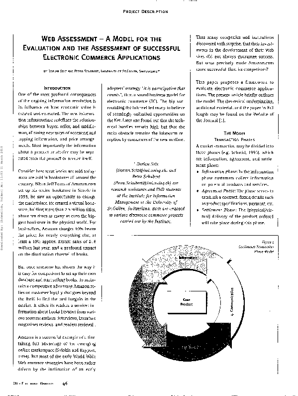 (PDF) Web assessment-a model for the evaluation and the assessment of ...