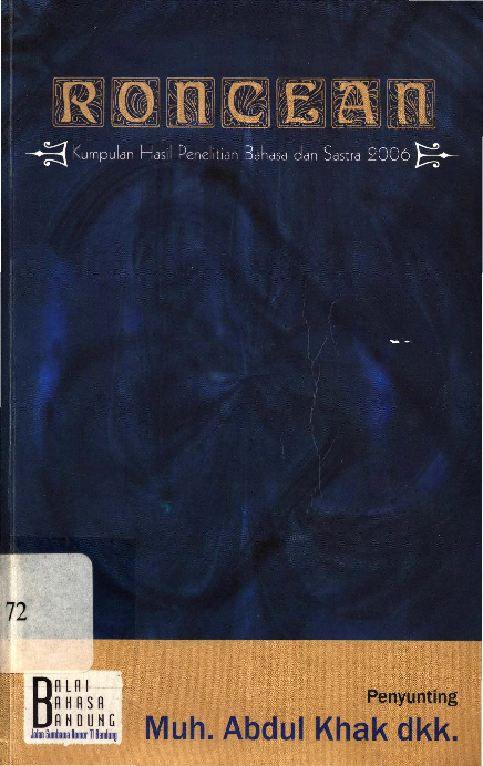 (PDF) Roncean: kumpulan hasil penelitian bahasa dan sastra