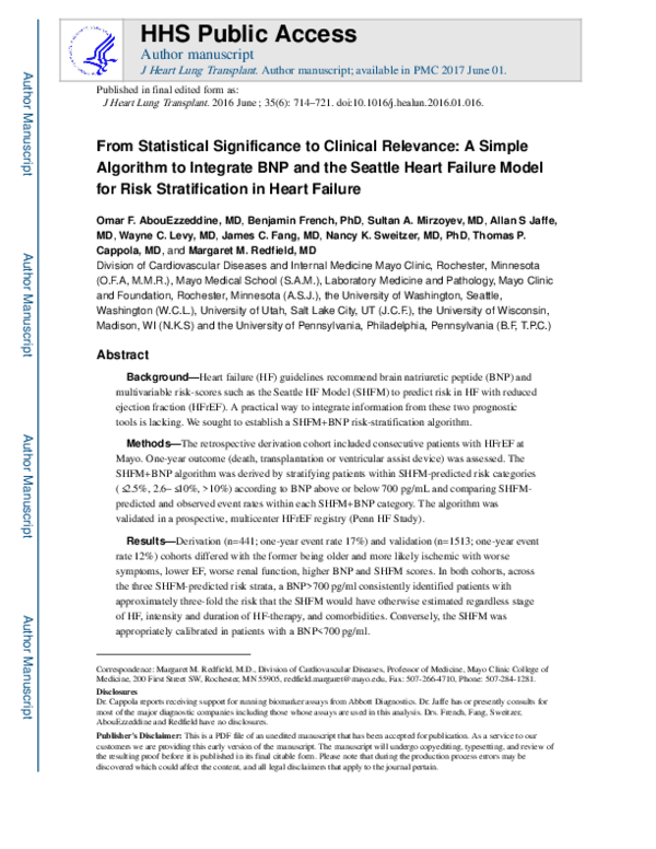 (PDF) From statistical significance to clinical relevance: A simple ...