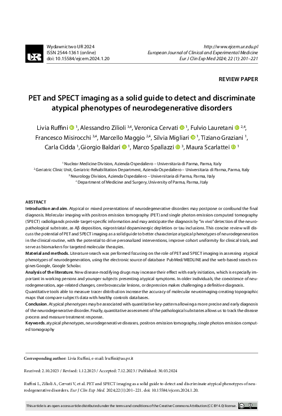 (PDF) PET and SPECT imaging as a solid guide to detect and discriminate ...