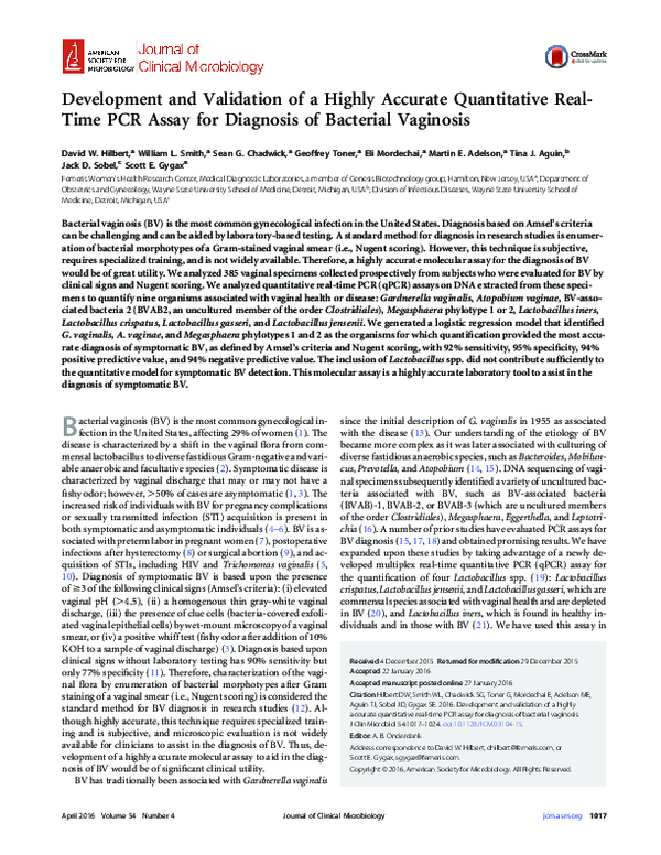 (PDF) Development and validation of a highly accurate quantitative real ...
