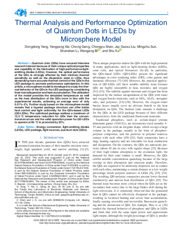 (PDF) Thermal analysis and performance optimization of a solar hot ...