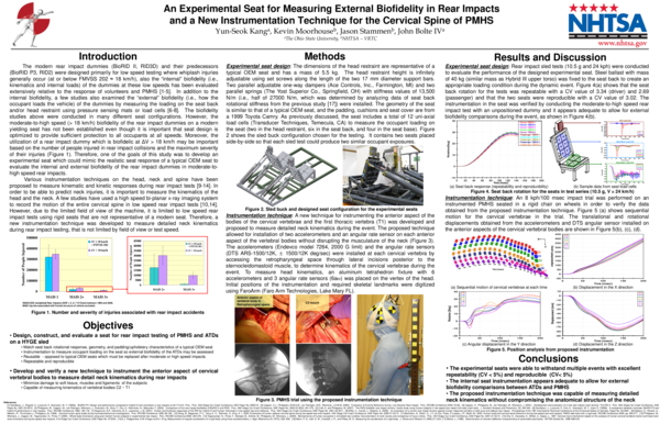 (PDF) An Experimental Seat for Measuring External Biofidelity in Rear ...