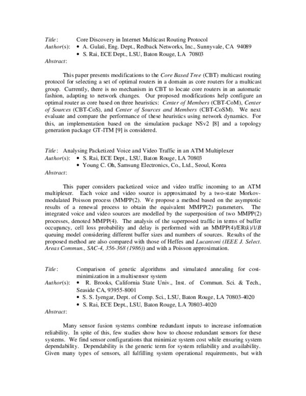 (PDF) An efficient fault-tolerant multicast routing protocol with core ...