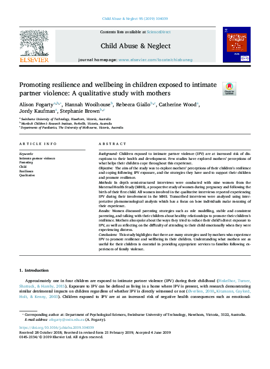 (PDF) Promoting Resilience and Wellbeing in Children and Young People