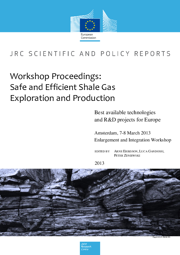 (PDF) Workshop Proceedings: Safe And Efficient Shale Gas Exploration ...
