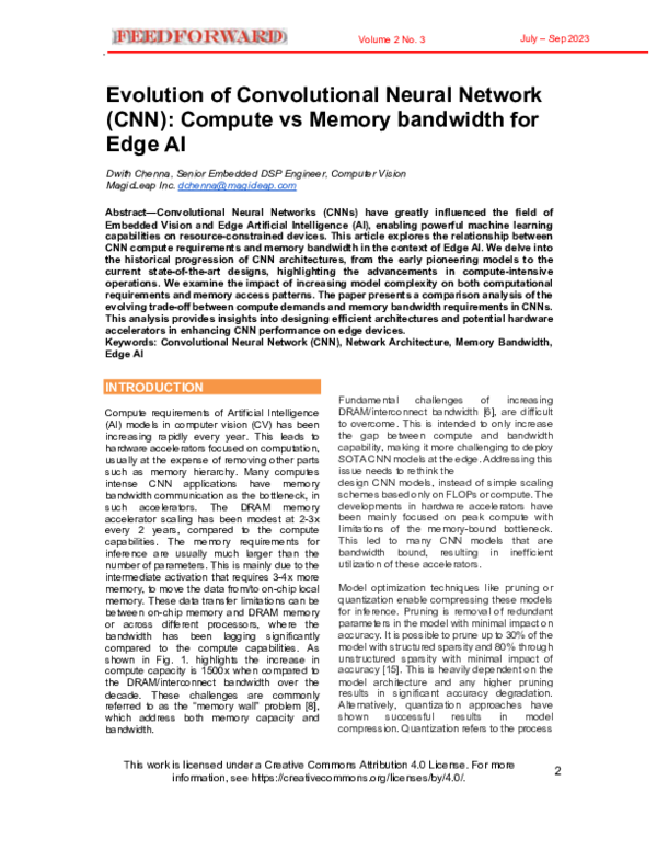 (PDF) Evolution of Convolutional Neural Network (CNN): Compute vs ...