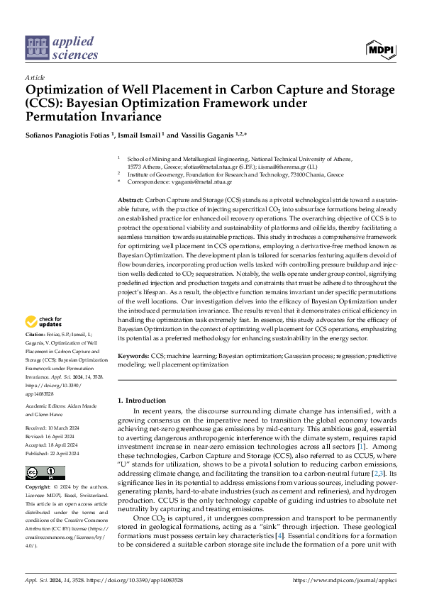 (PDF) Optimization of Well Placement in Carbon Capture and Storage (CCS ...