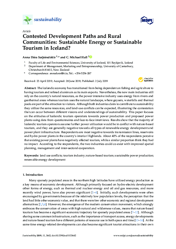 (PDF) Contested Development Paths and Rural communities: Sustainable ...