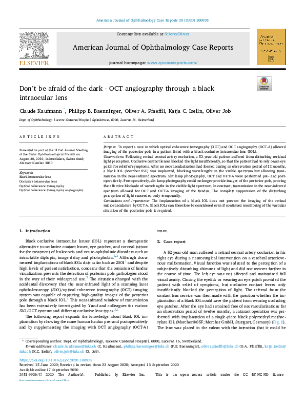 (PDF) Don't be afraid of the dark - OCT angiography through a black ...