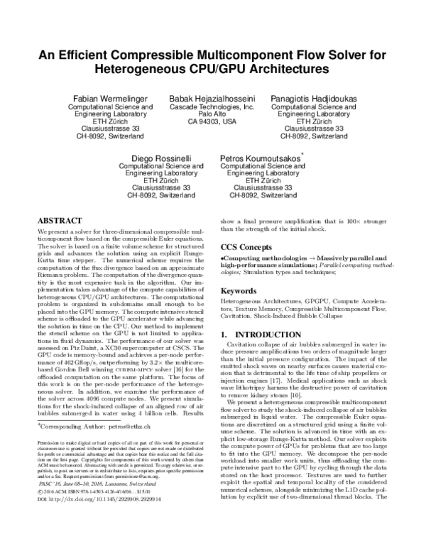 (PDF) An Efficient Compressible Multicomponent Flow Solver for ...