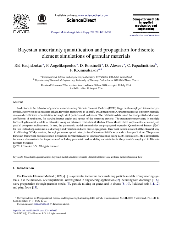 (PDF) Bayesian uncertainty quantification and propagation for discrete ...