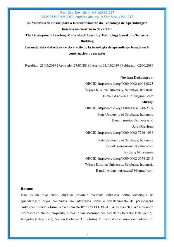 (PDF) The Development Teaching Materials of Learning Technology based ...