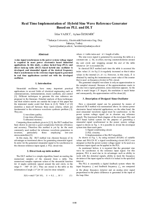 (PDF) Real time implementation of hybrid sine wave reference generator ...