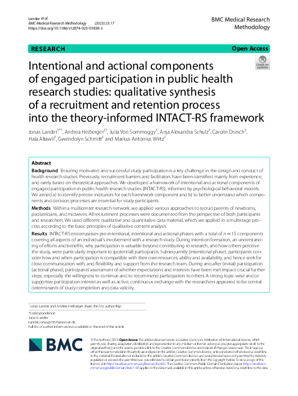 (PDF) Intentional and actional components of engaged participation in ...