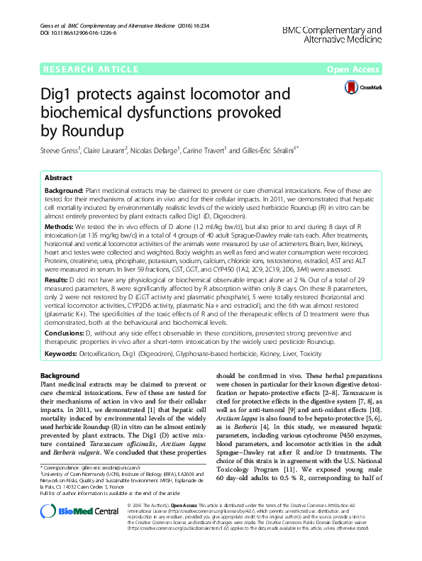 (PDF) Dig1 protects against locomotor and biochemical dysfunctions ...