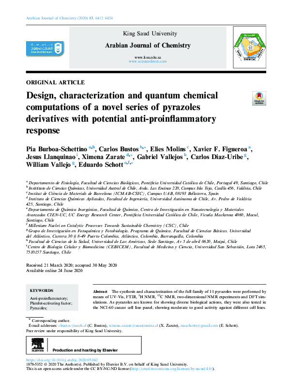 (PDF) Design, characterization and quantum chemical computations of a ...