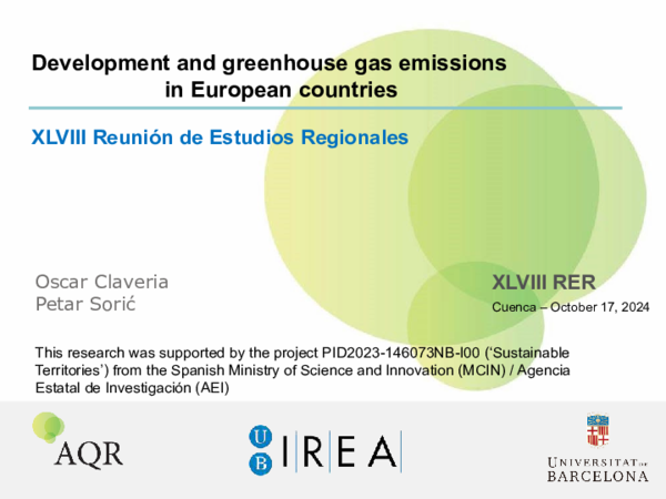 (PDF) Development and greenhouse gas emissions in European countries