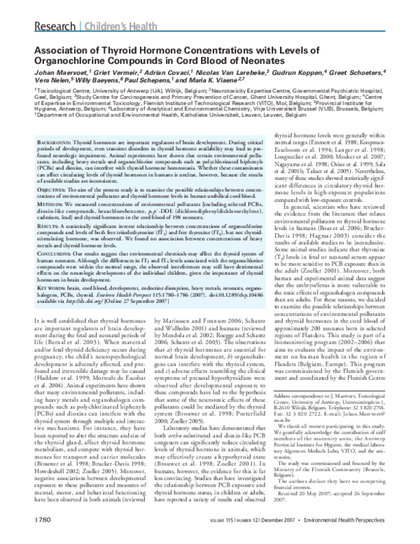 (PDF) Association of Thyroid Hormone Concentrations with Levels of ...