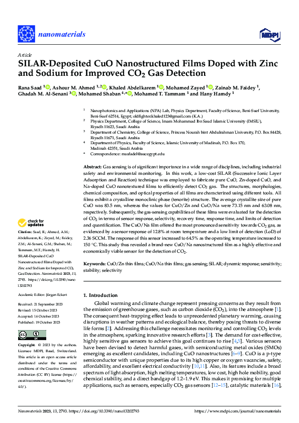 (PDF) SILAR-Deposited CuO Nanostructured Films Doped with Zinc and ...