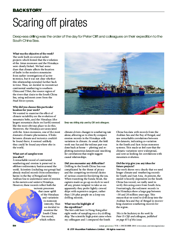 (PDF) Scaring off pirates