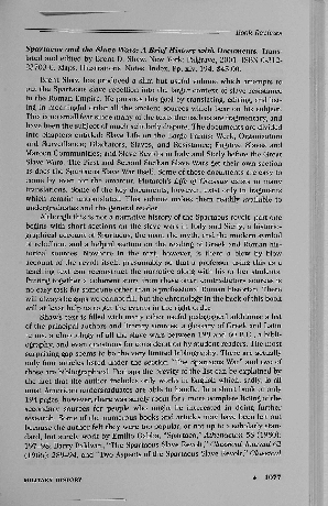 (PDF) Spartacus and the Slave Wars