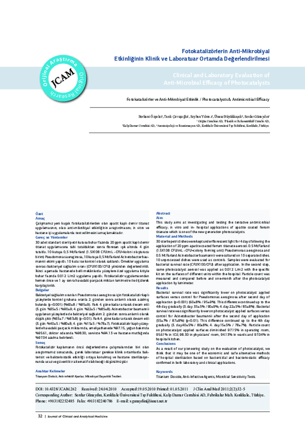 (PDF) Clinical and Laboratory Evaluation of Anti-Microbial Efficacy of ...
