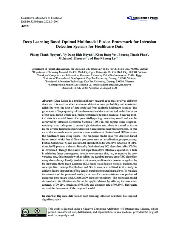 (PDF) Deep Learning based Optimal Multimodal Fusion Framework for ...