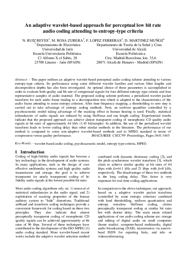 (PDF) An adaptive wavelet-based approach for perceptual low bit rate ...