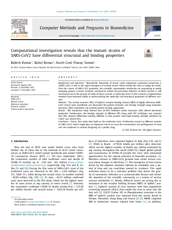 (PDF) Computer Methods and Programs in Biomedicine