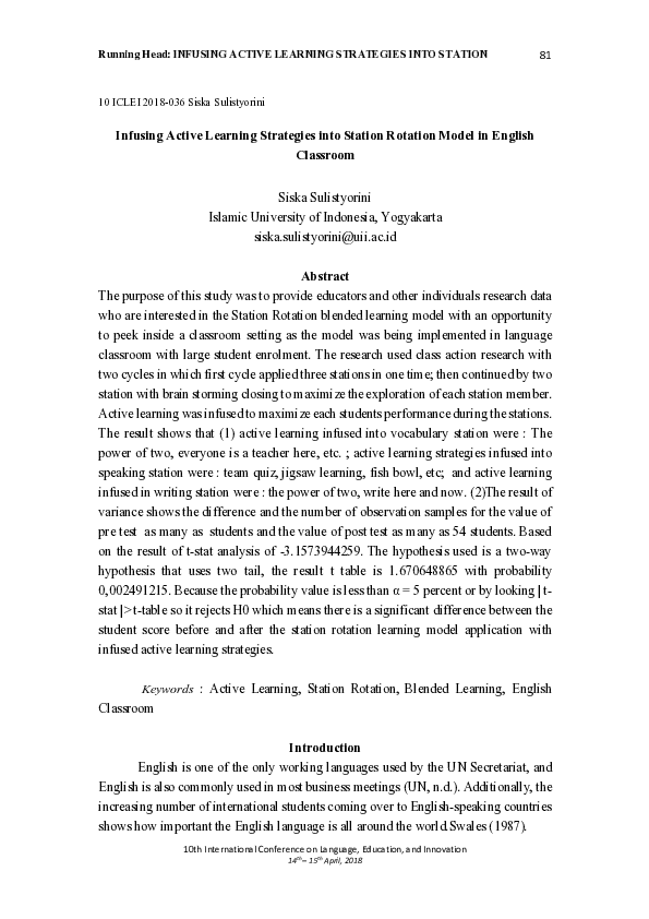 (PDF) Infusing Active Learning Strategies into Station Rotation Model ...