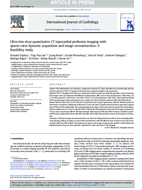 (PDF) Ultra-low dose quantitative CT myocardial perfusion imaging with ...